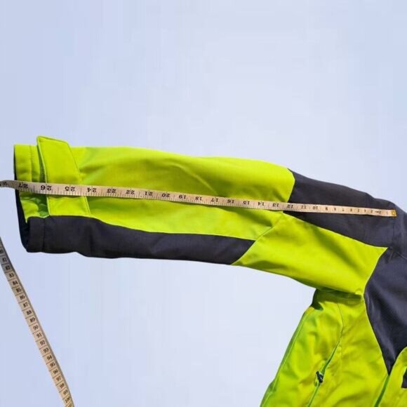 Salomon Icerocket Ski Jacket in Acid Lime/Night Sky - Size Medium - Picture 7 of 9